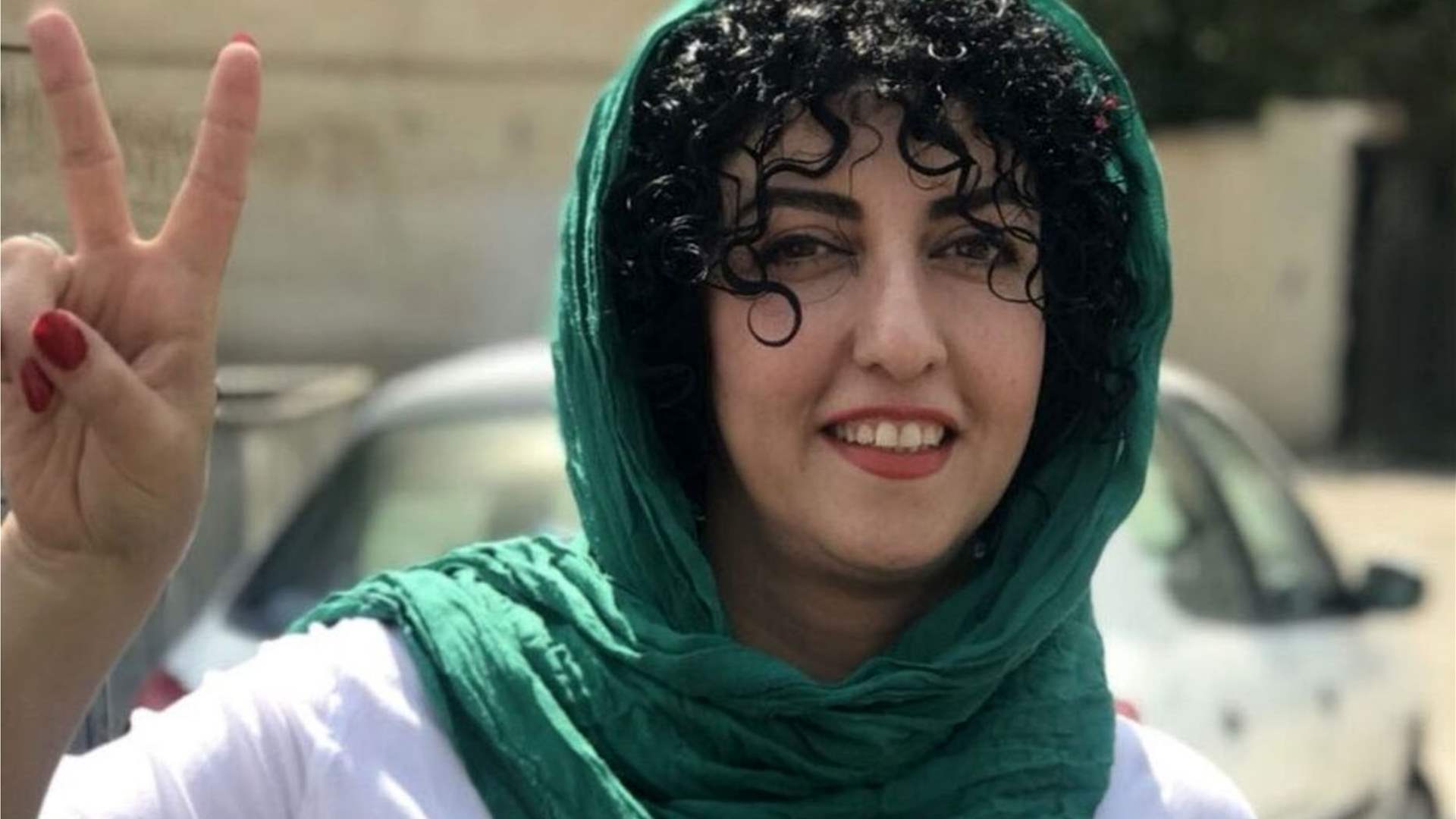 Iran&#39;s Mohammadi left prison chanting protest slogan &#39;Woman Life Freedom&#39;: husband