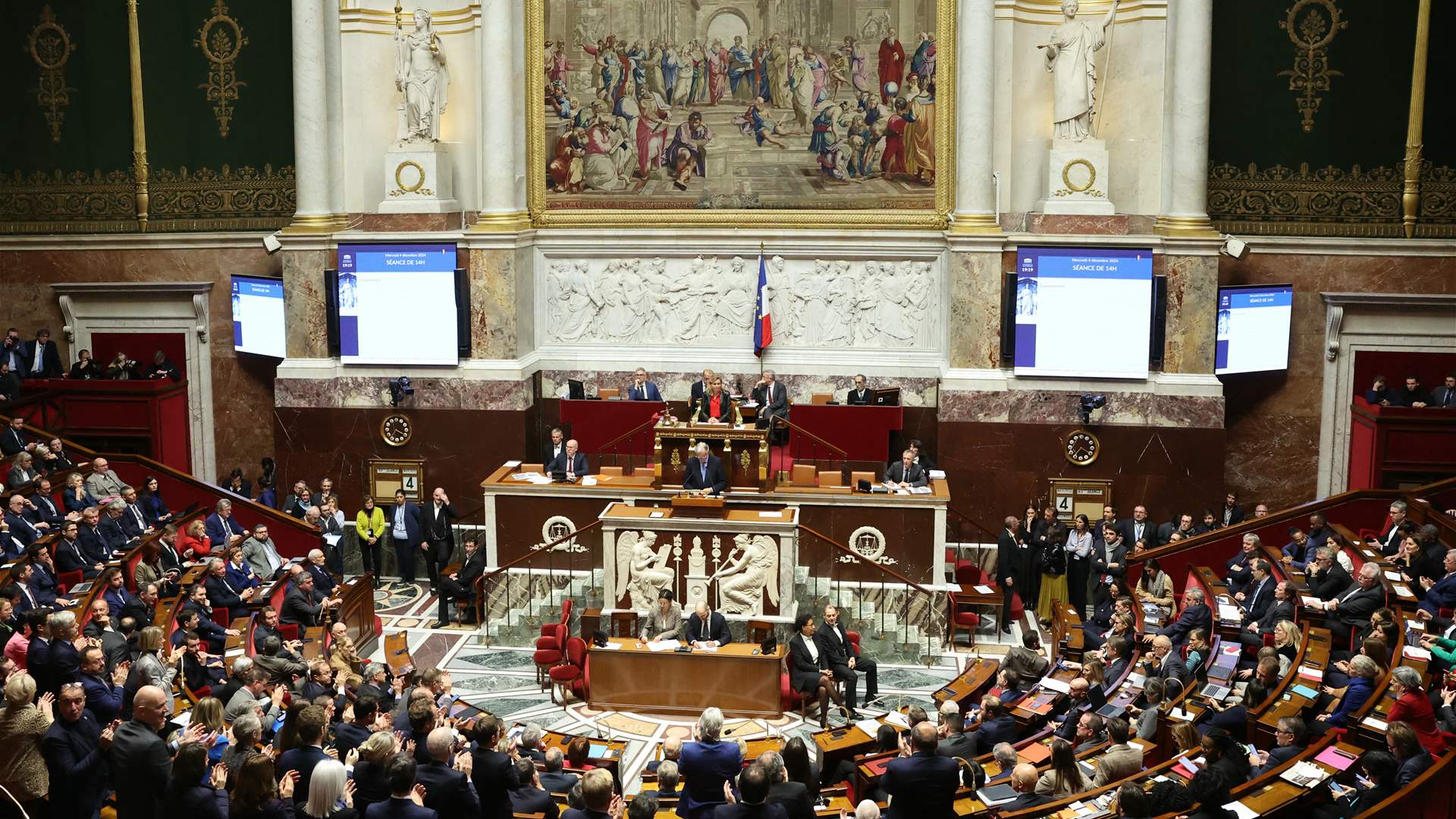 French lawmakers oust government in no-confidence vote: AFP