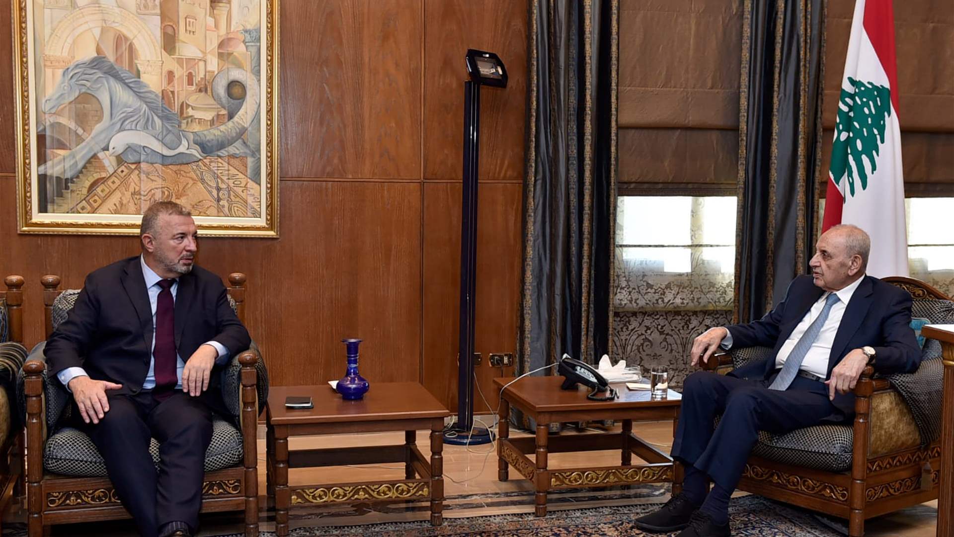 Lebanon&#39;s Berri discusses reconstruction with World Bank official, calls for loans to revive key sectors