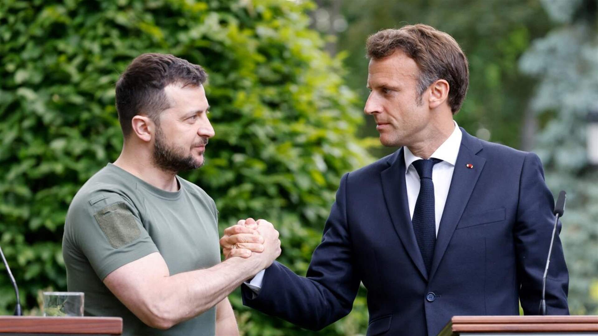 Ukraine&#39;s Zelensky says discussed idea of Western troops in Ukraine with Macron