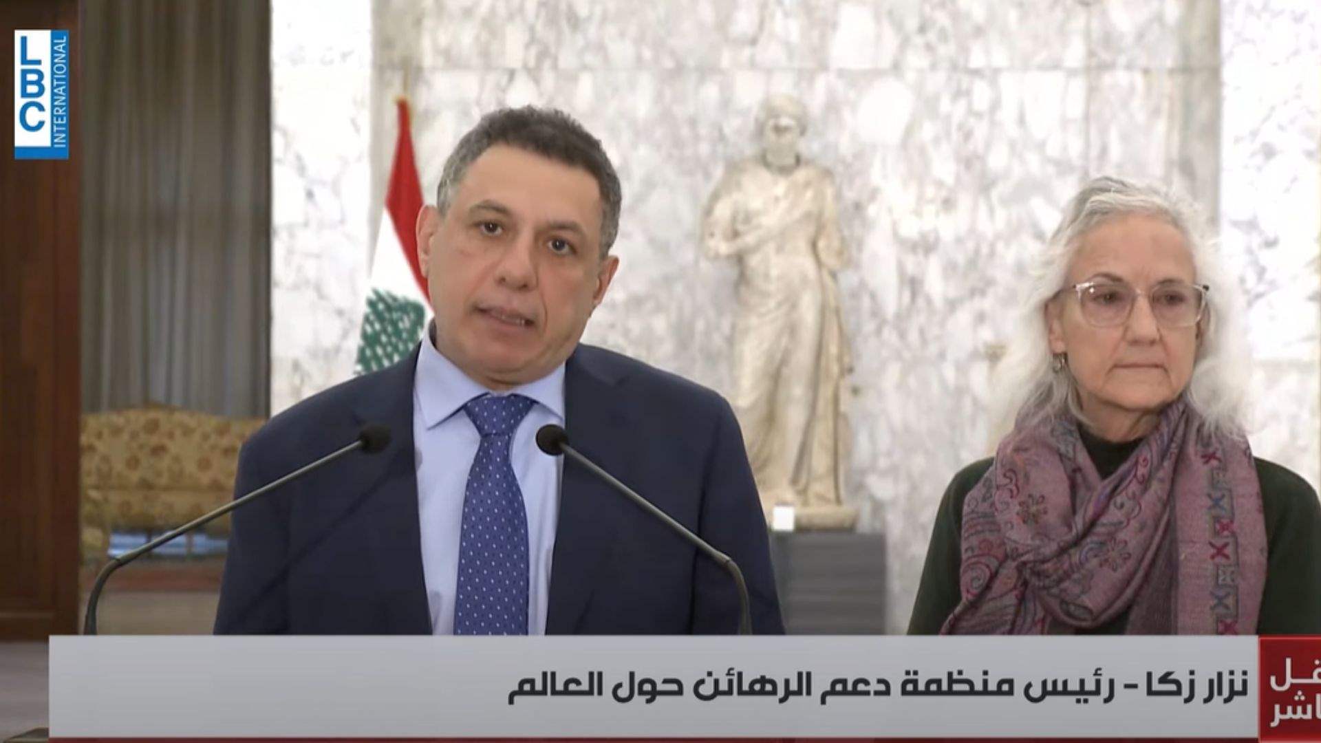 Nizar Zakka from Baabda Palace: Austin Tice&#39;s mother and I will depart for Syria to meet with leadership for information 