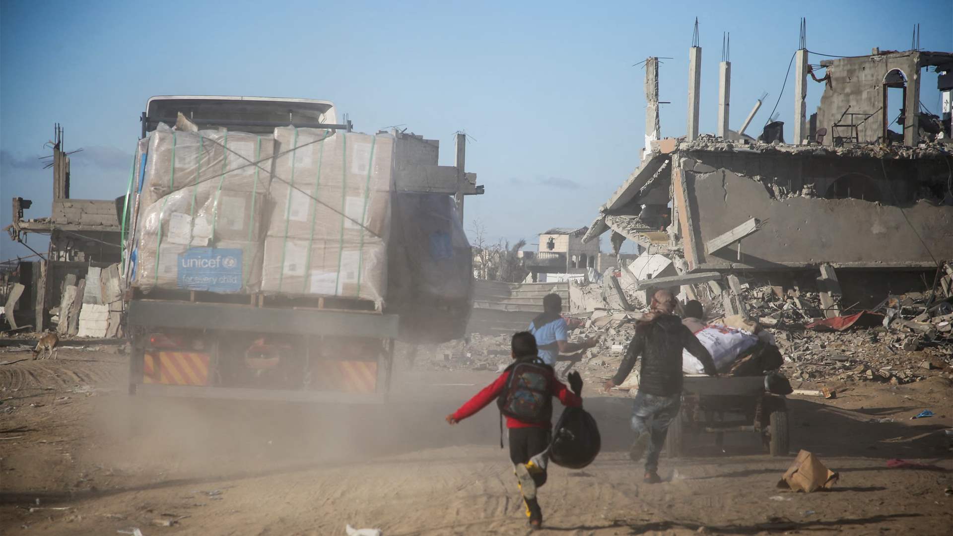 UN says 915 aid trucks entered Gaza on Monday