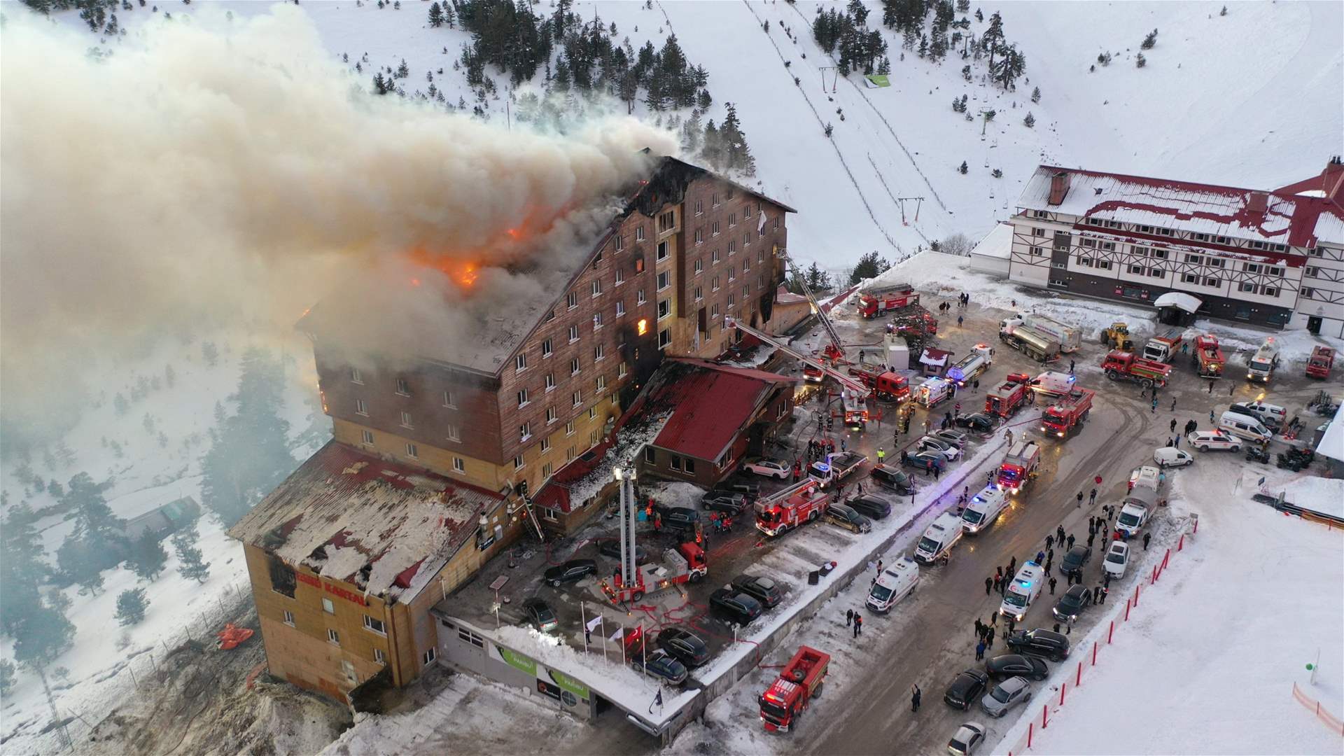 Toll in Turkey ski resort fire climbs to 66: Interior minister