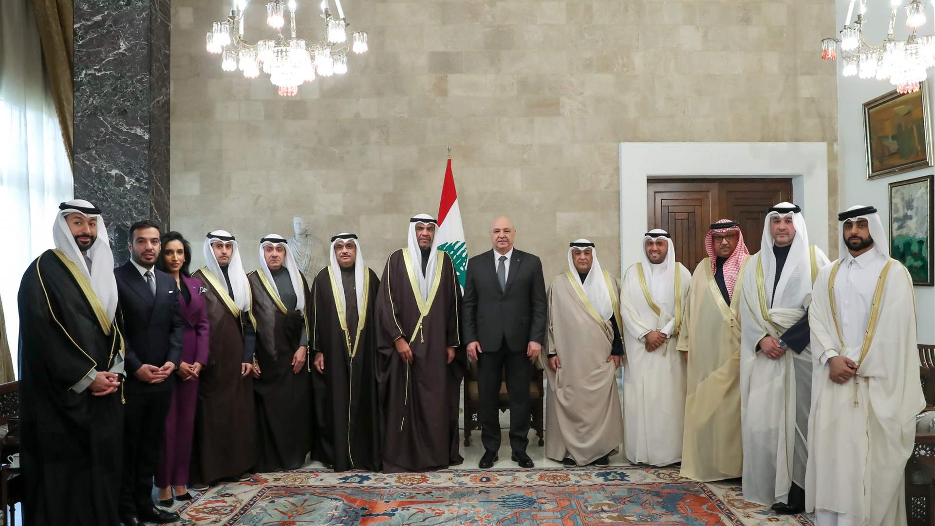 Lebanese President Aoun expresses confidence to Kuwaiti delegation in support of Lebanon 