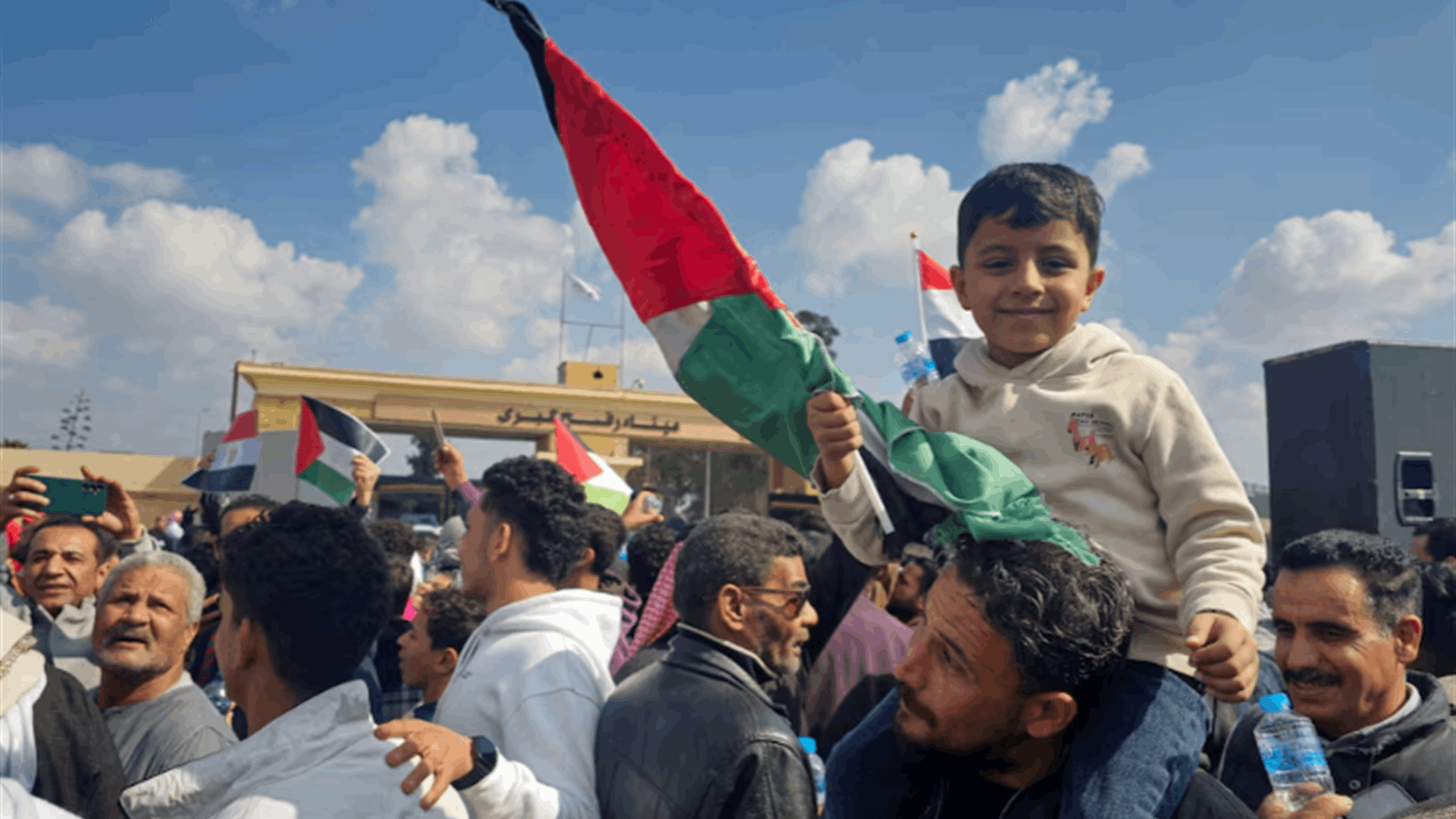 Egyptians protest Trump displacement plan at Rafah border crossing