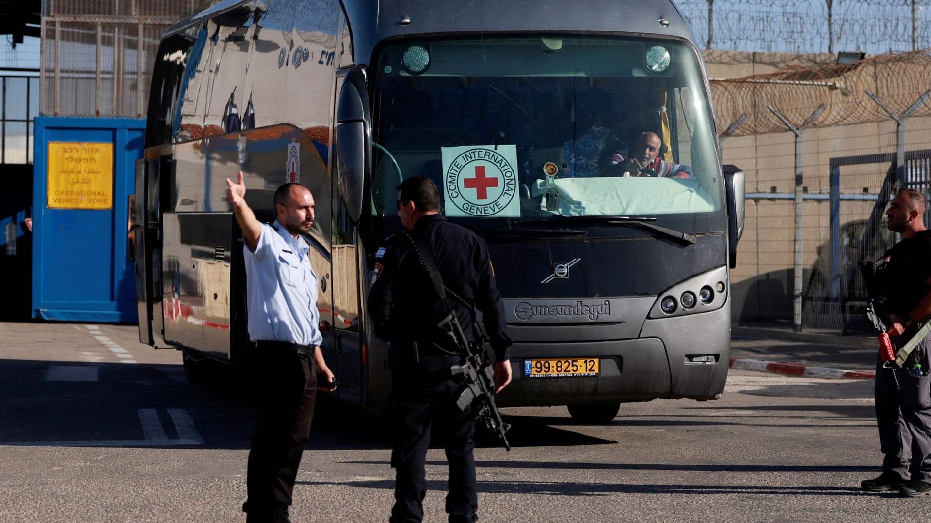 Bus with released Palestinians reaches West Bank town: AFP