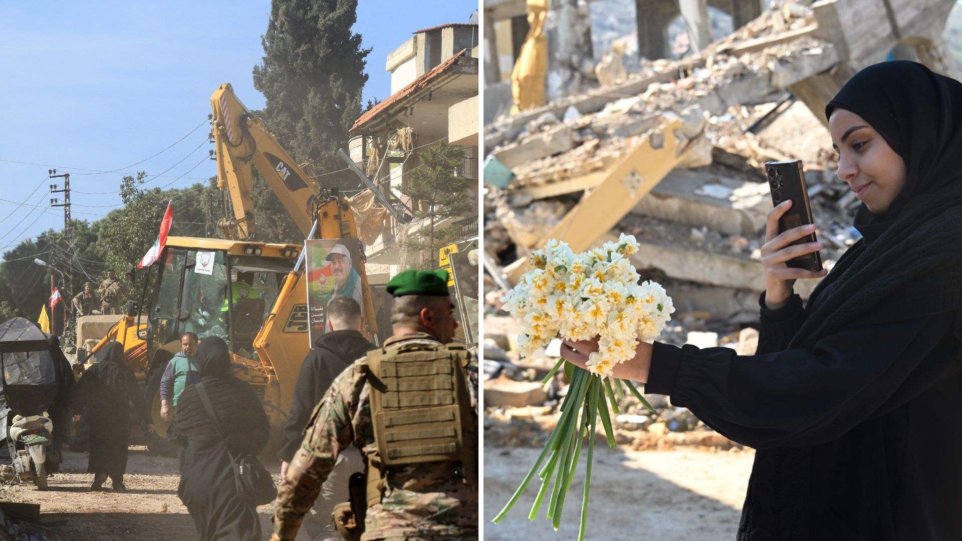 Residents of south Lebanon&#39;s Aitaroun return home to devastation as Lebanese army completes operations