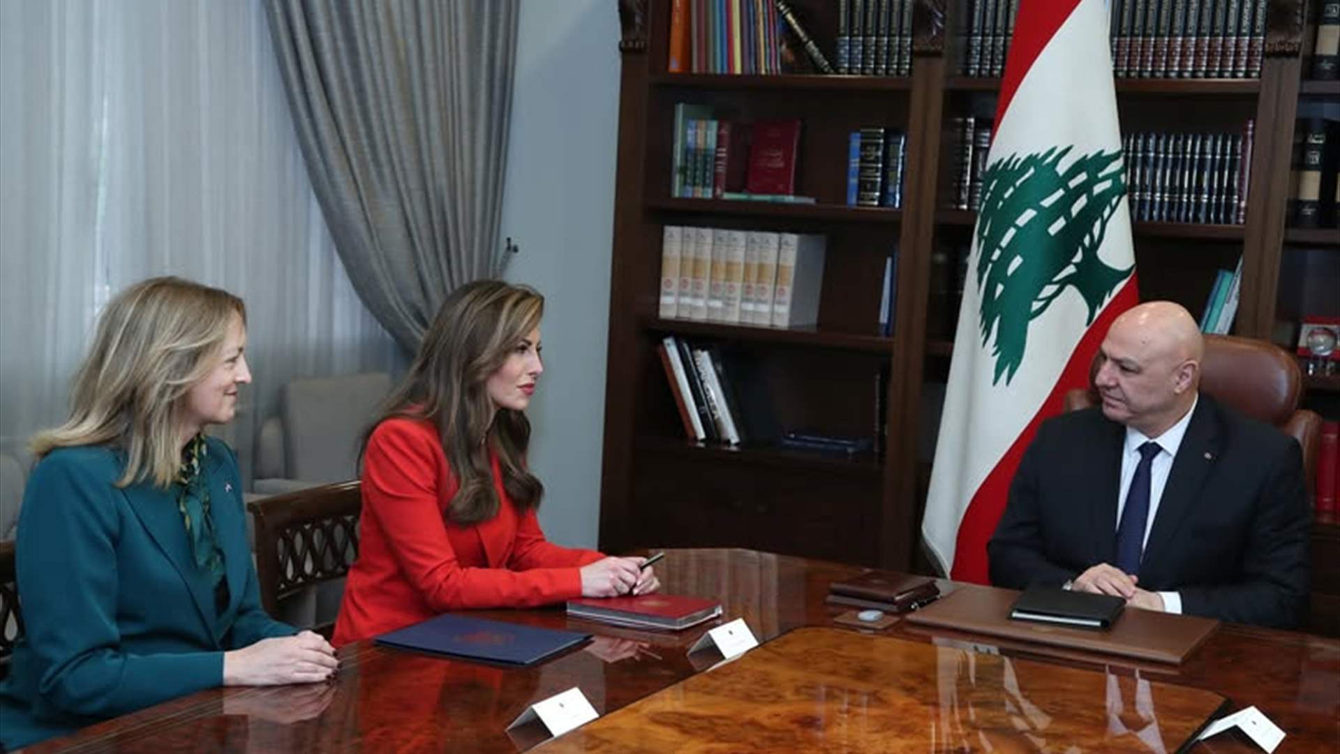 US envoy Morgan Ortagus arrives at Baabda Palace to meet Lebanon&#39;s president