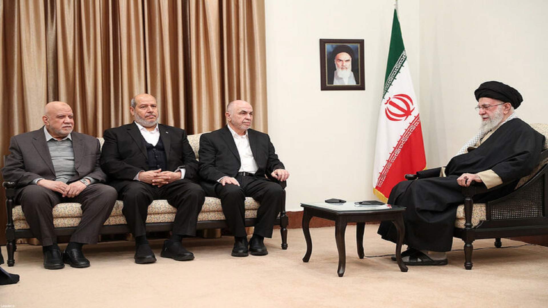 Iran&#39;s Khamenei meets top Hamas leaders in Tehran, state media says