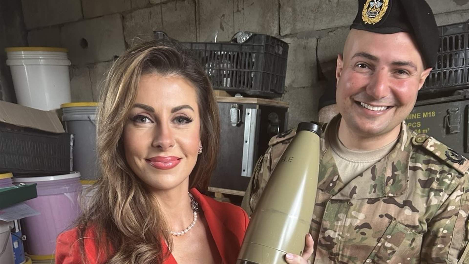 US Envoy Morgan Ortagus shares photo holding missile with Lebanese Army officer  