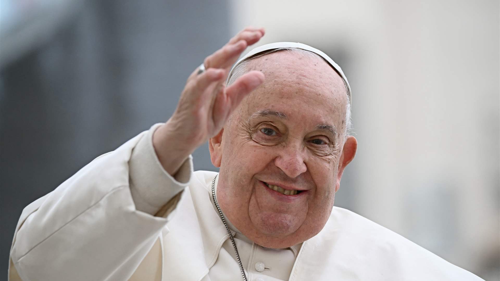 Hospitalized Pope Francis had a &#39;peaceful&#39; night, up and eating: Vatican says