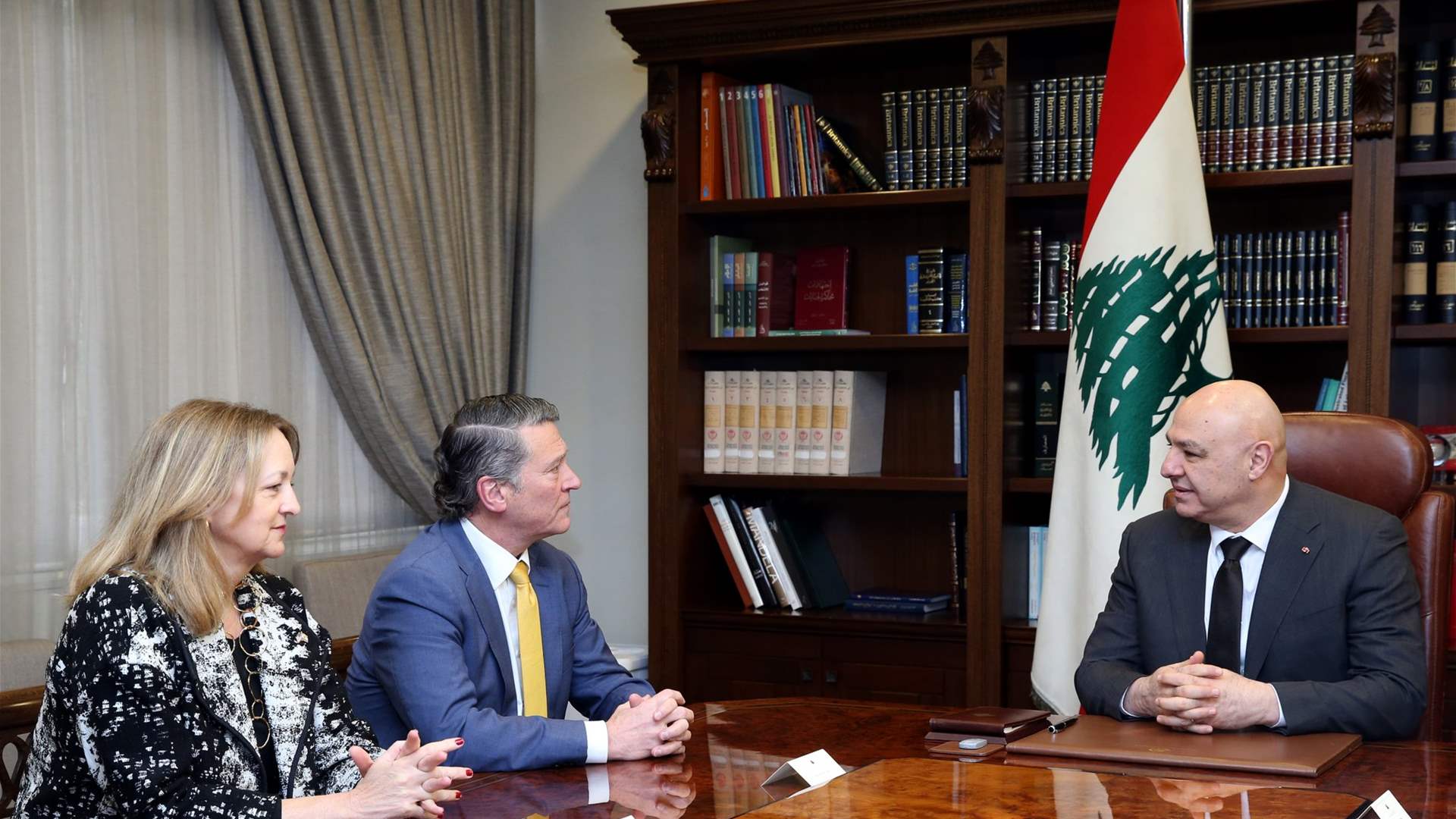 President Aoun meets US congressional delegation; Ronny Jackson emphasizes commitment to Lebanon