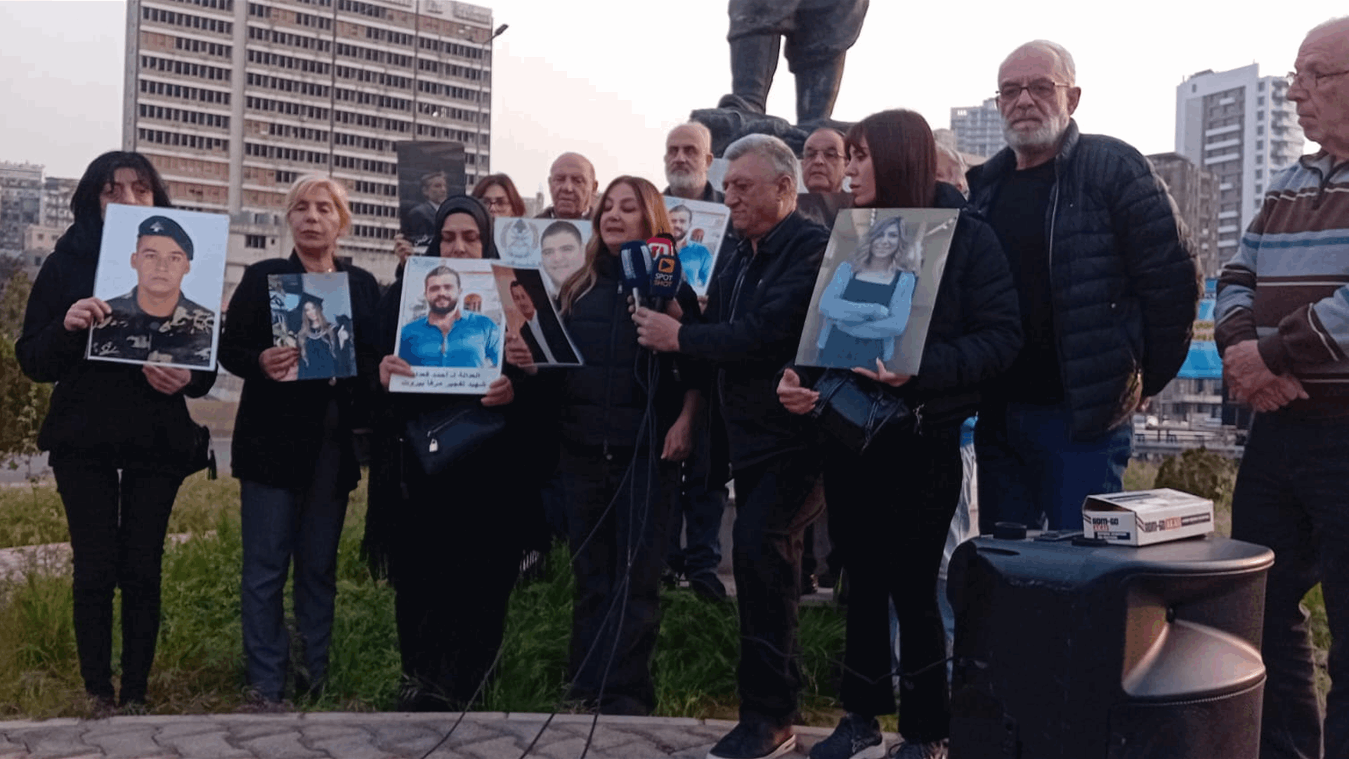 Beirut blast victims&#39; families reaffirm call for justice at monthly vigil