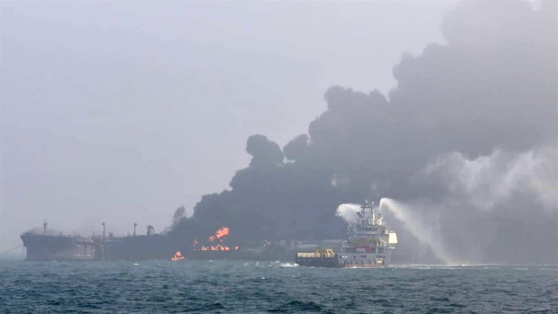 Fires &#39;still going on&#39; after North Sea crash: Port official