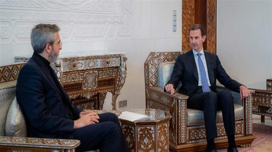 القائم بأعمال وزير الخارجية الإيراني يلتقي الرئيس السوري