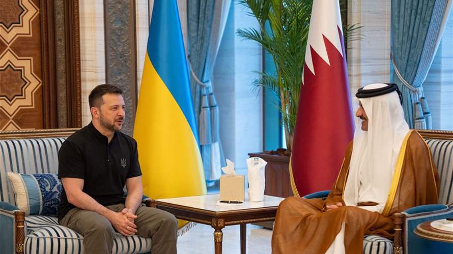 أمير قطر استقبل زيلينسكي... وهذا ما جرى بحثه