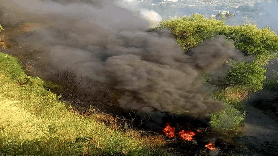 حريق شبّ في منطقة الشميسة خراج بلدة سحمر