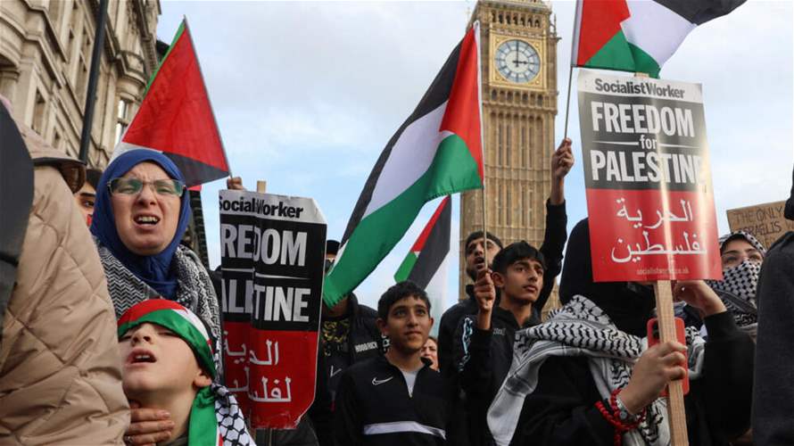 تظاهرة جديدة مؤيدة للفلسطينيين في لندن في خضم الحملة الانتخابية