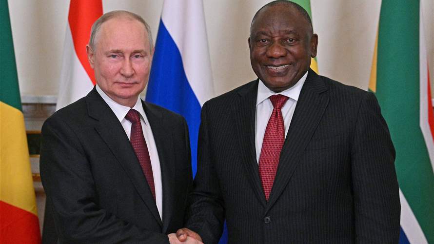 Putin congratulates South Africa's Ramaphosa on re-election