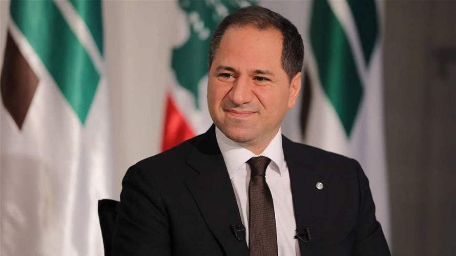 Samy Gemayel meets Hossam Zaki: We reject Hezbollah's control over decisions of war and peace