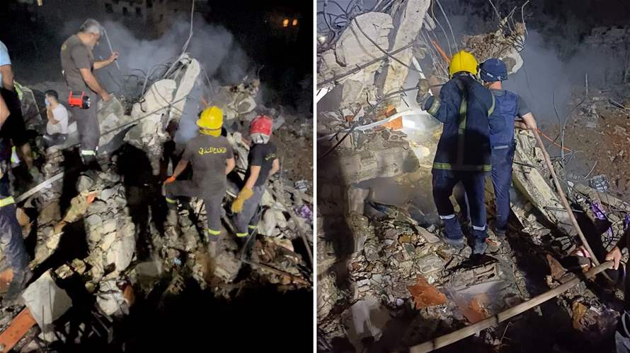 Israeli airstrike in Nabatieh leaves many injured, Civil Defense conducts overnight rescue operations: Here are the details 
