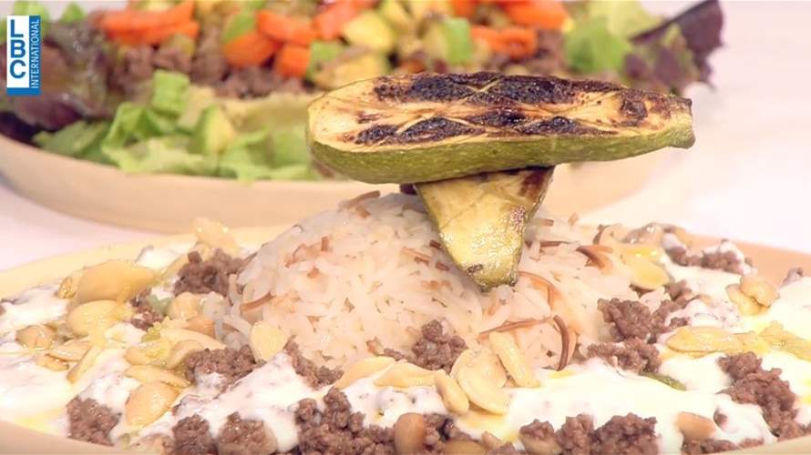 شرائح الكوسا المشوية مع الأرز واللبن... مائدة مميزة على طريقة الشيف فادي زغيب! (فيديو)