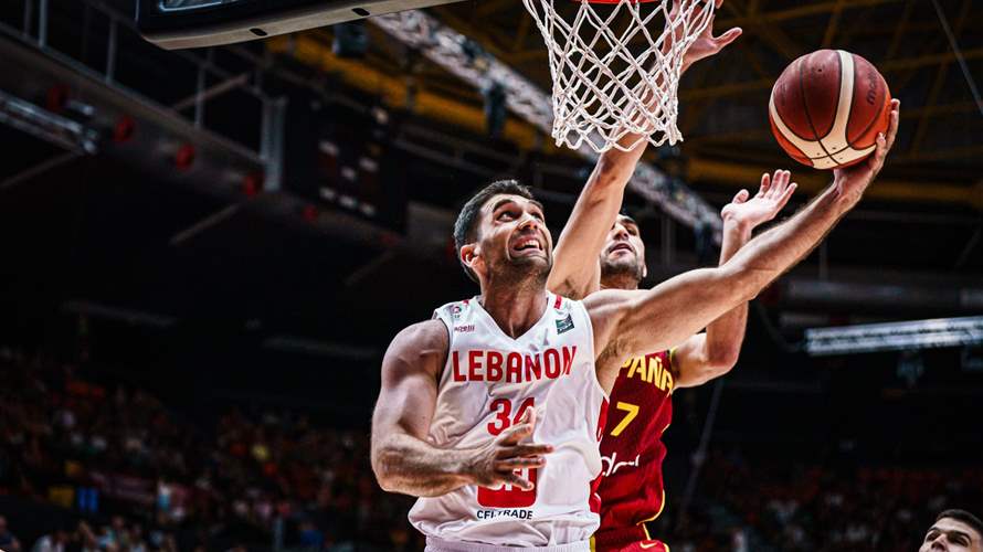 Final Score: Spain 104 - 59 Lebanon! Catch the next game against Angola on LB2 or lbcgroup.tv on Thursday, July 4, 2024, at 06:30 PM