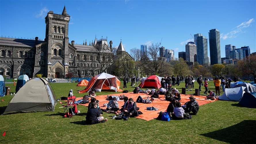 محكمة كندية تسمح للشرطة بفض مخيم مؤيد للفلسطينيين بجامعة تورونتو