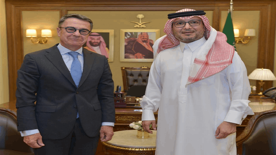 السفير السعودي يستقبل سفير بلجيكا لدى لبنان