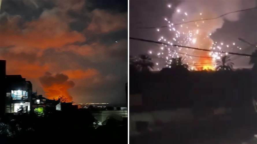 Israeli airstrike hits southern Lebanon's Aadloun - El Zahrani, successive explosions reported (Video)