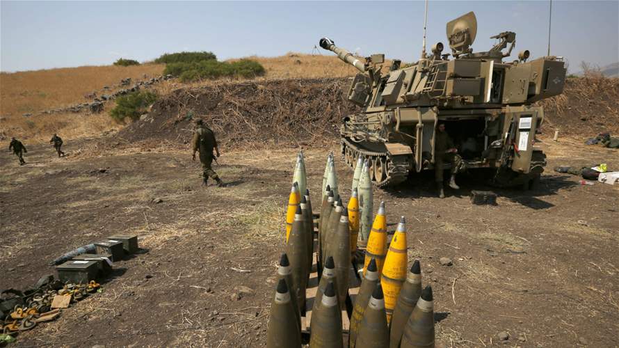 Israeli artillery shells ignite fire at Chihine in Southern Lebanon