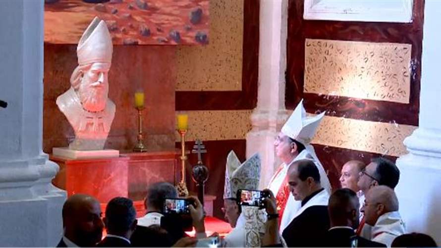 قداس الشكر لاعلان تطويب البطريرك اسطفان الدويهي في الصرح البطريركي في الديمان