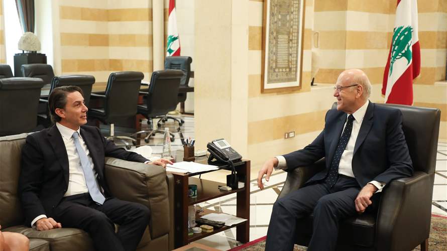 Lebanon's PM meets Hochstein at Grand Serail: Gaza Ceasefire and Resolution 1701 implementation are key to solutions