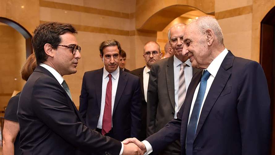 French Foreign Minister Séjourné emphasizes de-escalation and UNIFIL support after talks with Speaker Berri