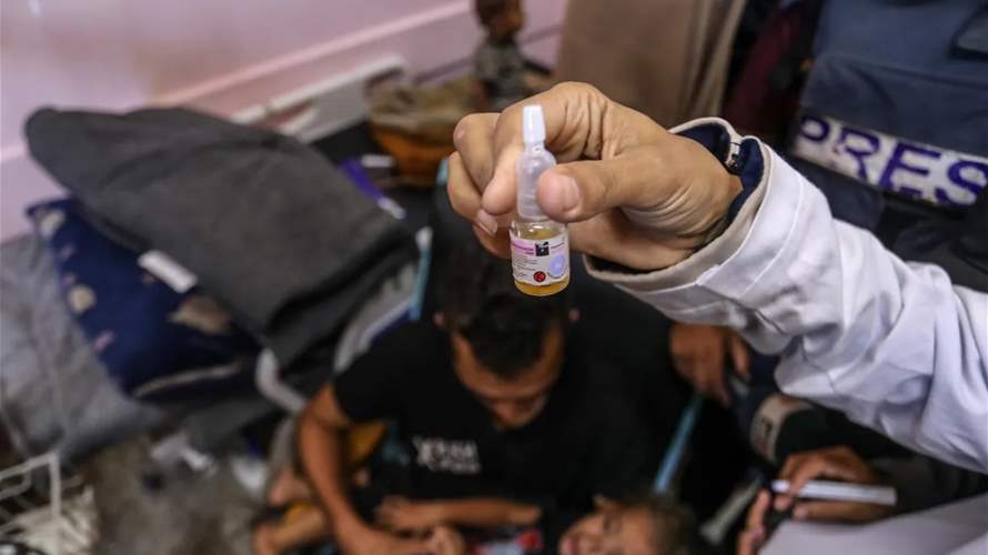 Polio vaccination targets surpassed for Gaza children: WHO says