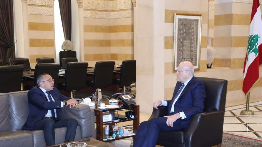 Egypt's ambassador pushes for breakthrough in Lebanon’s presidential deadlock during PM Mikati meeting