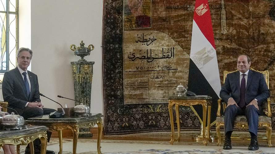 El Sisi tells Blinken Egypt rejects attempts to escalate regional conflict