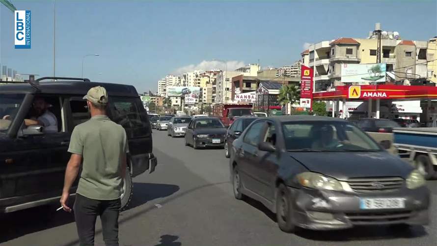 زحمة سير خانقة على طرقات الجنوب المؤدية إلى بيروت