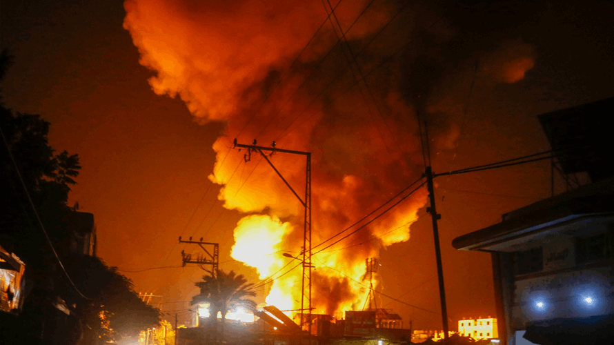 UNRWA: Israel strikes a hospital courtyard, burning the tents where people were sleeping 