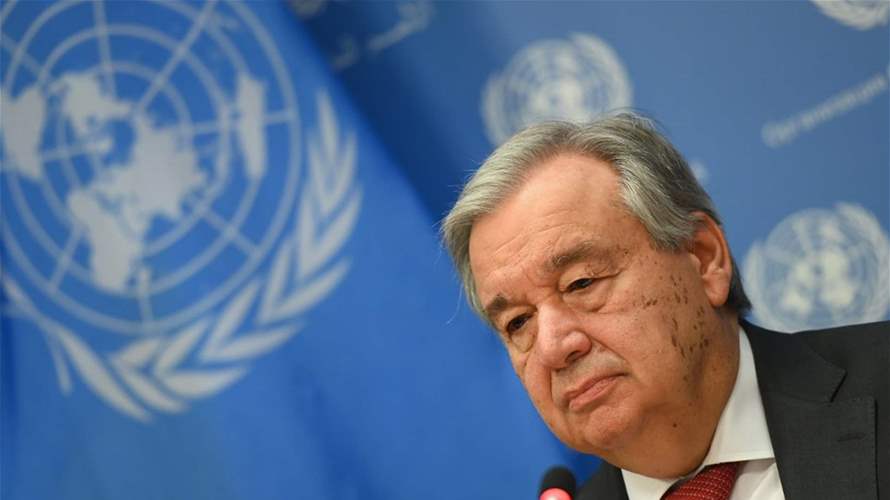 Guterres says Israel continues intense bombing of populated areas in Lebanon