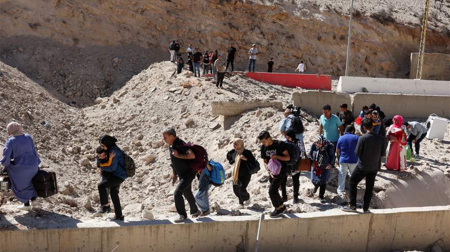 UNHCR: Israel's border airstrikes hindering refugees fleeing Lebanon for Syria