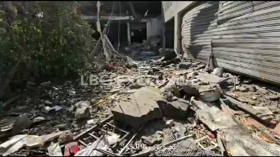 LBCI captures extent of damage due to continuous Israeli attacks on Nabatieh (Video)