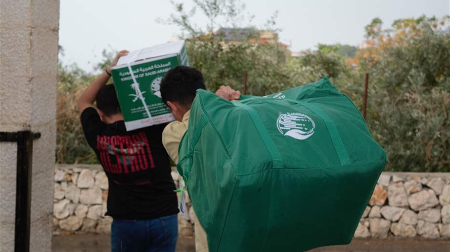 Saudi Arabia continues aid distribution efforts for displaced families in Lebanon