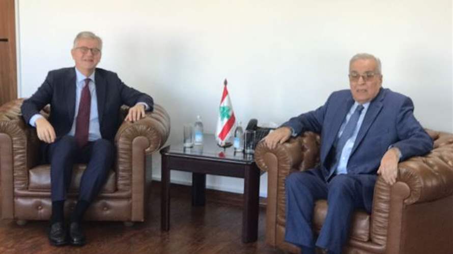 Lebanese FM meets UN peacekeeping official to discuss South Lebanon and UNIFIL's role