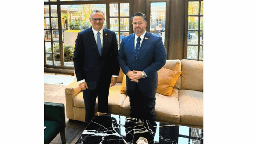 Lebanese Economy Minister discusses US-Lebanon cooperation with Trump advisor Massad Boulos 