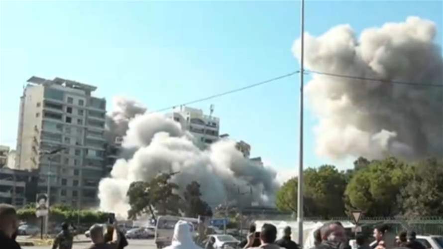 Israeli airstrike hits building near Tayouneh roundabout in Beirut (video)