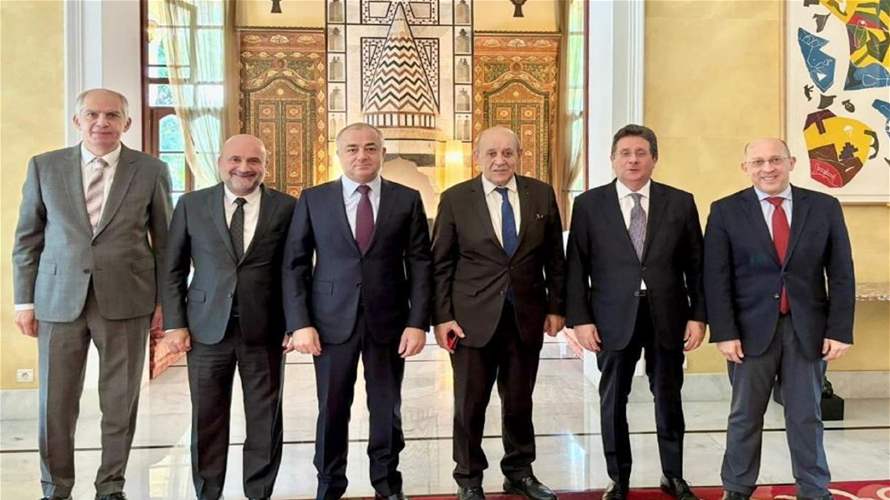 French envoy Jean-Yves Le Drian meets Lebanese MPs to discuss ceasefire developments and presidential election