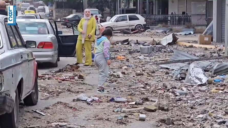 الـLBCI جالت في النبطية وواكبت أعمال رفع الأنقاض