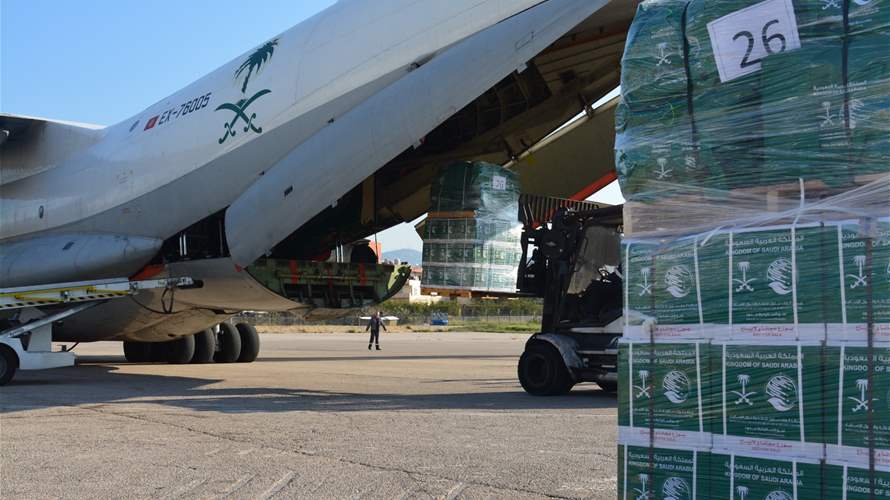 Saudi Arabia delivers 26th relief plane to Lebanon