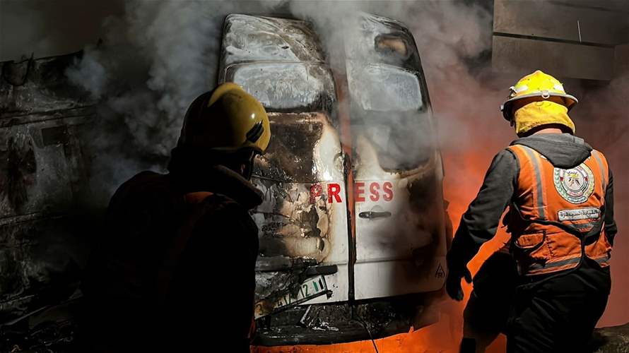 Gaza medics say Israeli strike kills five journalists